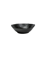 bord diep Raw Oyster zwart 18 cm.