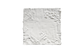 bord plat vierkant Piano wit 24 x 24 cm.