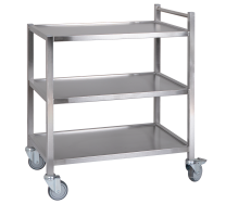 serveerwagen met 3 legborden.