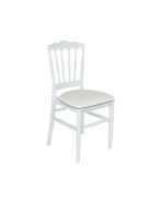 stoel Tivoli wit met witte zitting