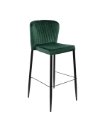 barkruk Bilbao velours donkergroen