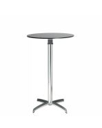 statafel Ypsylon zwart rond 70 cm.