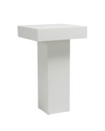 statafel Cubic wit 68 cm.