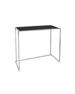 statafel rvs Baretta zwart 120 x 56 x 108 cm.