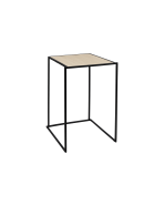 statafel zwart Stiletto new maple 70 x 70 x 108 cm.