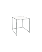 tafel rvs Baretta wit 70 x 70 x 75 cm.