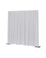 3 meter Pipe & Drape wit 3 m hoog