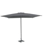 marktparasol antraciet vierkant 3 x 3 m.. met voet