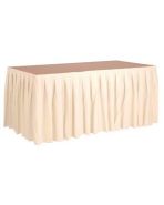 tafelrok Classic ecru 410 x 73 cm.