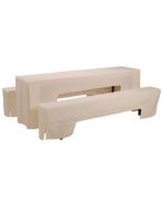 bierbankhoezenset Classic ecru 