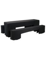 bierbankhoezenset Classic zwart