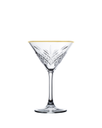 cocktailglas Martini met goudrand 23 cl.