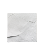 bord plat vierkant Limestone wit 22 x 22 cm.