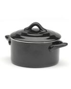 schaaltje zwart met deksel Casserole 28 cl.