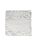 bord plat vierkant Piano wit 24 x 24 cm.