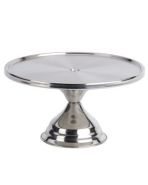 gebakschaal op voet rvs ø 32,5 x 17,5 cm.