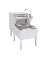 fontein en uitgietbakcombinatie