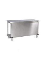 werktafel rvs met gesloten voorzijde 150 cm.