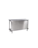 werktafel rvs met gesloten voorzijde 100 cm.