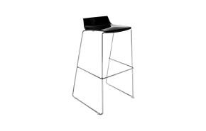 barkruk Quid hoogglans zwart