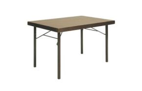 klaptafel bruin 120 x 80 cm.