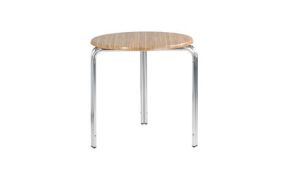 tafel Delhi bamboekleurig blad rond 70 cm