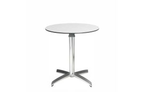tafel Ypsylon wit rond 70 cm.