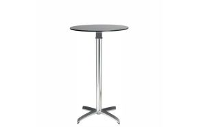 statafel Ypsylon zwart rond 70 cm.