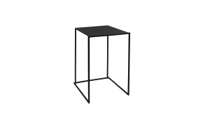 statafel zwart Stiletto zwart 70 x 70 cm