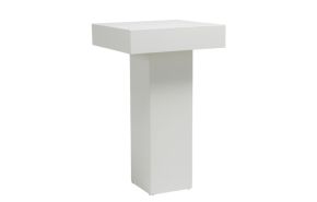 statafel Cubic wit 68 cm.