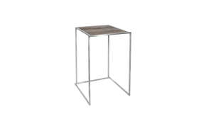 statafel rvs Baretta Mystic Pine 70 x 70 x 108 cm.