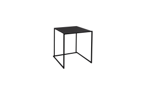 tafel zwart Stiletto zwart 70 x 70 cm.