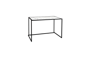 tafel zwart Stiletto Marmo Blanco 120 x 56 x 75 cm.