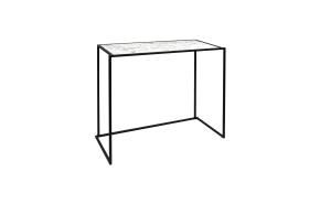 statafel zwart Stiletto Marmo Bianco 120 x 56 x 108 cm.
