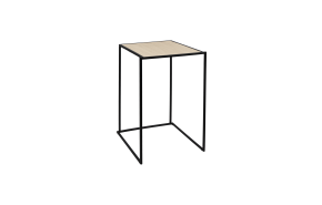 statafel zwart Stiletto new maple 70 x 70 x 108 cm.