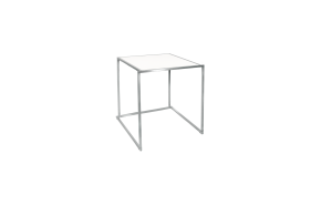 tafel rvs Baretta wit 70 x 70 x 75 cm.