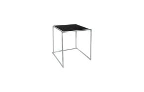 tafel rvs Baretta zwart 70 x 70 x 75 cm.