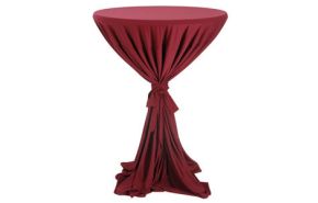 statafeldecoratie Classic met strik bordeaux