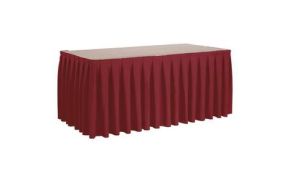 tafelrok Classic bordeaux 410 x 73 cm.