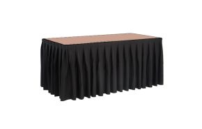 tafelrok Classic zwart 410 x 73 cm.