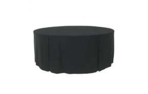 tafelhoes Plain zwart rond 180 cm