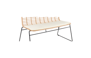 stoffen kussen wit bank Riet