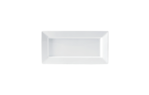 bord plat wit rechthoekig Quadra 24 x 12 cm.