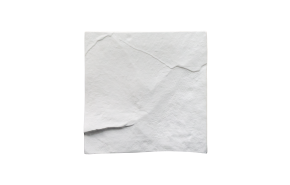 bord plat vierkant Limestone wit 22 x 22 cm.