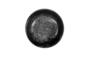 bord diep Tahiti marmerzwart 25 cm.