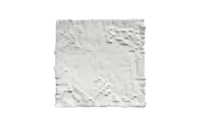 bord plat vierkant Piano wit 24 x 24 cm.