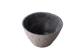 schaal diep rond Rock melamine 25,5 x 15 cm.