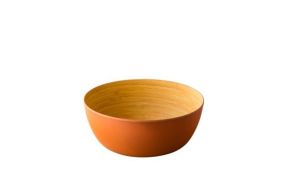 schaal Bamboo oranje ø 28 x 11,5 cm.