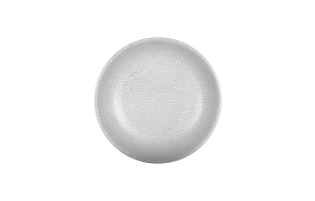 bord diep Honeycomb grijs 21 cm.