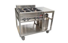 kooktafel met 4 branders 